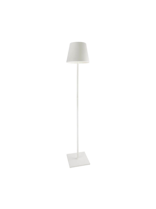 VK Lighting Κλασικό LED Φωτιστικό Δαπέδου Υ150xΜ28εκ. με Θερμό Λευκό Φως σε Λευκό Χρώμα